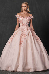 Juliet 1433 Dress Quinceanera Ball Gown 3D Floral Embroidered