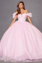 Juliet JT1487H Cold Shoulder quinceanera Ball Gown