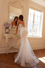 Juliet JT2481UW Embellished Lace Mermaid Bridal Dress