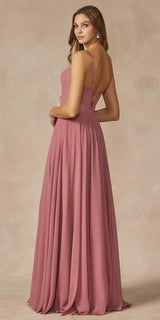 Juliet 263 Spaghetti Strap Long Formal Dress