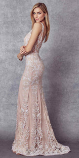 Juliet 277 Fancy Glitter Design Tulle Mermaid Dress