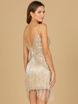 Short Beaded Fringe Dress