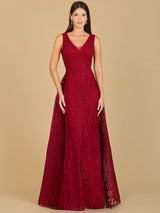 Lace Embroidered Overskirt Dress - OUTLET