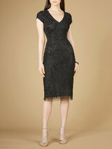 Cap Sleeve Midi Gown - OUTLET
