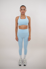 I Am Glowing Sky Blue Quick Dry Butter Legging - treasures-4-u-2-day