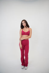I Live in Luxury Red Flare Pant - treasures-4-u-2-day
