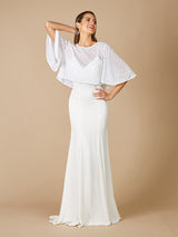 Lara Gina Beaded Tulle Capelet