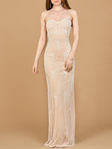 Lara 51212- Strapless Beaded Wedding Gown