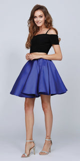 Juliet 809 Short Cold-Shoulder Two-Piece Dress