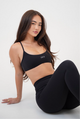 My Time Is Divine Black Cross-Back Butter Soft Bra - treasures-4-u-2-day