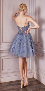 Cinderella Divine 9243 Strapless A-Line Short Dress