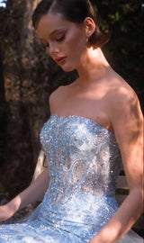 Andrea & Leo A1365 Dress Strapless Overskirt Glimmering Gown