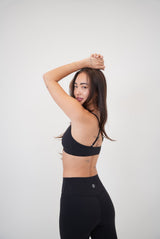 My Time Is Divine Black Cross-Back Butter Soft Bra - treasures-4-u-2-day