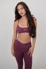 My Time Is Divine Plum Cross-Back Butter Soft Bra - treasures-4-u-2-day