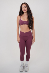 My Time Is Divine Plum Sculpt V-Waist Legging - treasures-4-u-2-day
