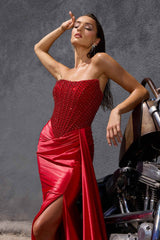 Ladivine C170 Strapless Fitted Opulent Bodice Mermaid Gown