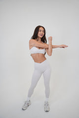 My Time Is Divine Lime White Sculpt V-Waist Legging - treasures-4-u-2-day