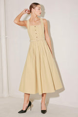 SAHARA GRACE WOVEN MIDI DRESS