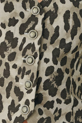 LEOPARD LUXE WOVEN VEST