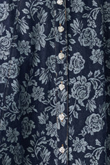 ROSETTE FLORAL WOVEN JACQUARD FULL SKIRT
