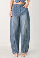 WESTERN MUSE DENIM BALLON PANTS