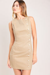 ELEGANT TOUCH WOVEN MINI DRESS