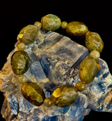 Earthbound Labradorite Nugget Bracelet – Reiki-Infused Limited Edition (Small–Medium Fit)