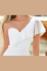 Ace Mini Single Shoulder Flutter Sleeve Party Dress (Lilac) - treasures-4-u-2-day
