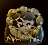 Earthbound Labradorite Nugget Bracelet – Reiki-Infused Limited Edition (Small–Medium Fit)