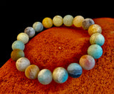 Serenity Flow Amazonite Bracelet – 10mm Matte Reiki-Infused Calm & Communication Stone (Medium Fit)