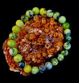 Vital Earth Serpentine Bracelet – 8mm Reiki-Infused Healing & Transformation Gemstone (7.5” Fit)
