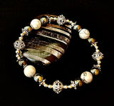 Calm & Comfort Pain Relief Bracelet – Howlite, Hematite & Terahertz