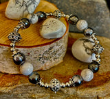Calm & Comfort Pain Relief Bracelet – Howlite, Hematite & Terahertz