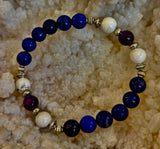 Clear Mind Mental Clarity Bracelet – Howlite, Lapis & Amethyst