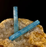 Blue Selenite Charging Stick (6”) – Dyed Raw Crystal Wand for Energy Cleansing, Protection & Spiritual Clarity