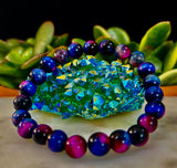 Galaxy Tiger Eye Bracelet – Energy, Confidence & Protection | Medium & Large Wrist Fit