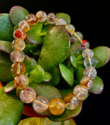 Golden Healer Quartz Bracelet – 8mm Natural Crystal (Small–Medium Wrist) | Energy Healing, Alignment & Manifestation