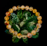 Golden Healer Quartz Bracelet – 8mm Natural Crystal (Small–Medium Wrist) | Energy Healing, Alignment & Manifestation