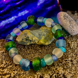Saltwater Soul Sea Glass Bracelet 🌊💙