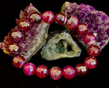 Fuchsia Prism Power Bracelet – Mystic Banded Agate (3 bead size options!)