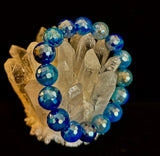 Mystic Blue Banded Agate Bracelet