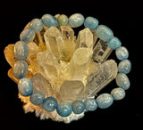 Ocean Whisper Natural Aquamarine Tumbled Bracelet