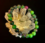 Live Fully Bracelet - Natural Ruby Zoisite | 8mm Bracelet