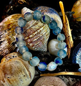 π African Sea Glass Collection - Handcrafted African Fused Glass Bracelets
