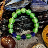 π African Sea Glass Collection - Handcrafted African Fused Glass Bracelets