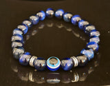 Evil Eye Style Beaded Bracelets – Handmade Natural Stone Protection