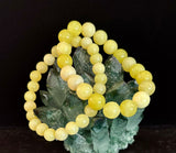 Lemon Jade Beaded Bracelet 8mm & 10mm – Reiki-Infused Joy, Abundance & Positive Energy Jewelry