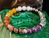 Menopause Relief & Support Bracelet โ 8mm Natural Gemstones for Balance & Wellness