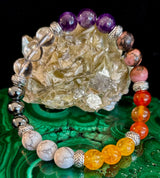 Menopause Relief & Support Bracelet โ 8mm Natural Gemstones for Balance & Wellness