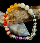 Menopause Relief & Support Bracelet โ 8mm Natural Gemstones for Balance & Wellness